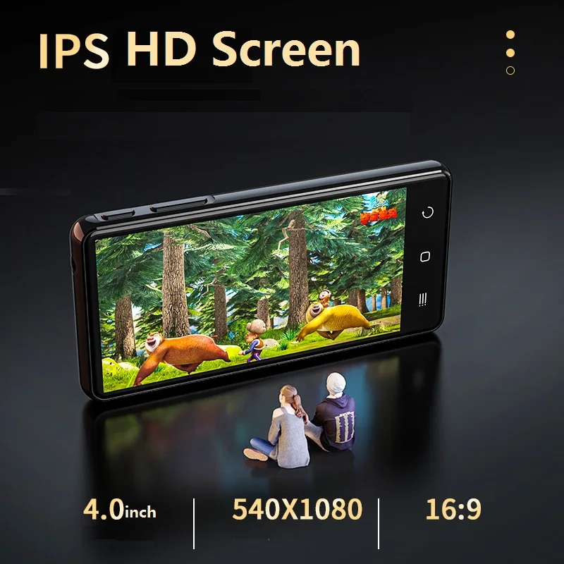 RUIZU H8 Android WiFi MP4 Player Bluetooth 5.0 Full Touch Screen 4inch 16GB Music Video Player With FM Recording E-book mp4 player music player mini media player
