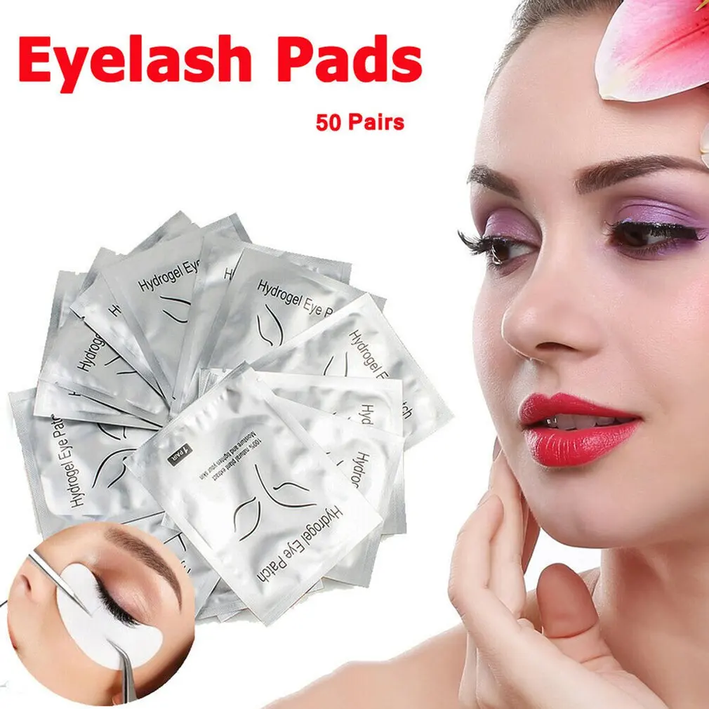 

50 Pairs Graft Eyelashes Eye Patch Thin Section Planting Hot Eyelashes False Eyelashes Isolation Eye Mask