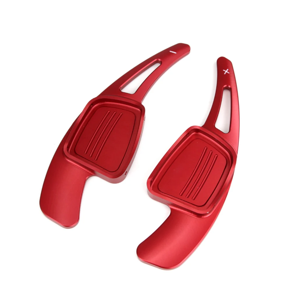 Shift paddles for Audi A3 A4 A5 Q3 Q5 Q7 S3 S5 SQ5 SQ7 TT TTS R8 Car steering wheel paddles extend quick shifting - Цвет: Красный