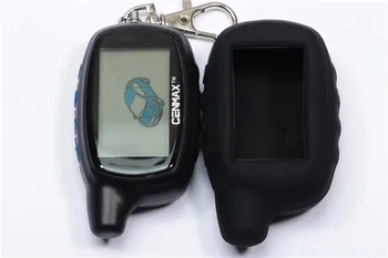 

CENMAX ST-7A+Silicone Case Russian LCD remote control for CENMAX ST7A 7A LCD keychain car remote 2-way car alarm system