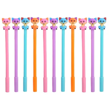 

11Pcs Cartoon Gel Pen Cartoon Roller Pen Writing Pen Marker (Random Style)