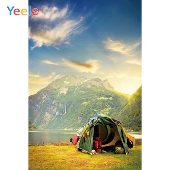 

Yeele Landscape Photocall Mount Lack Tent Camping Photography Backdrops Personalized Photographic Backgrounds For Photo Studio