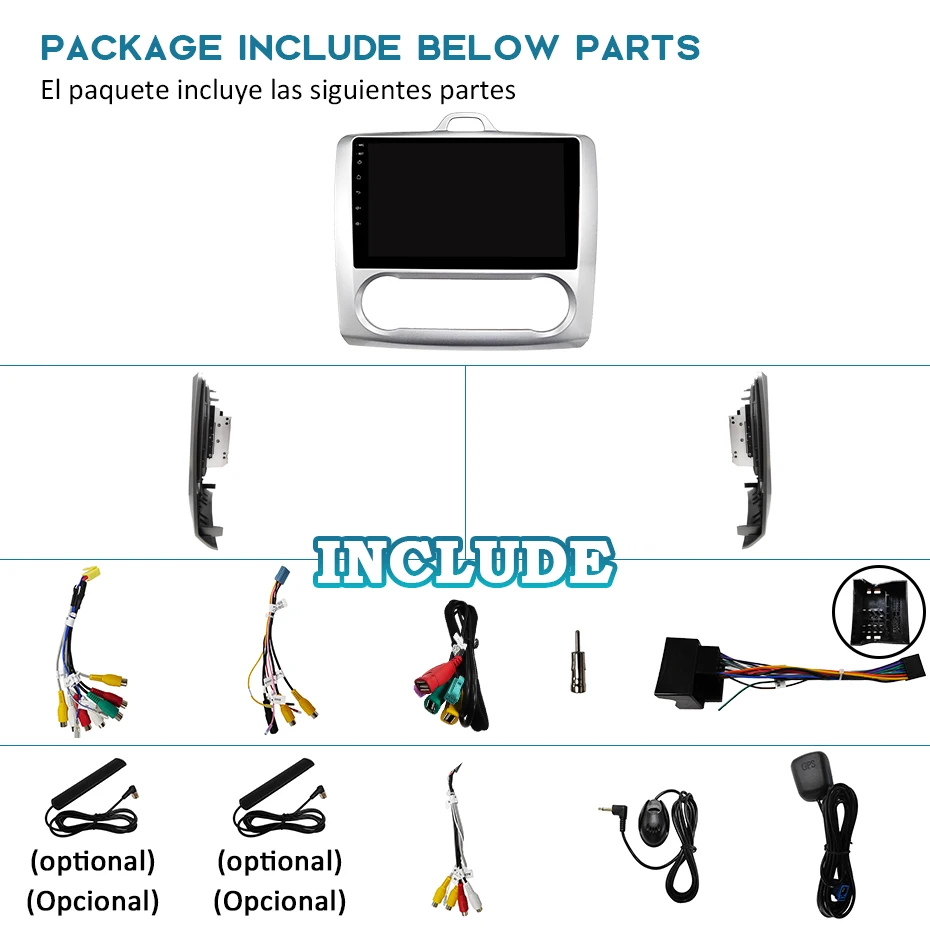 Perfect 1280*720P Android 9.0 Carplay 4G 64G Auto GPS Radio for Ford Focus Exi AT 2004-2011 Navigation IPS Screen Receiver No DVD Player 32