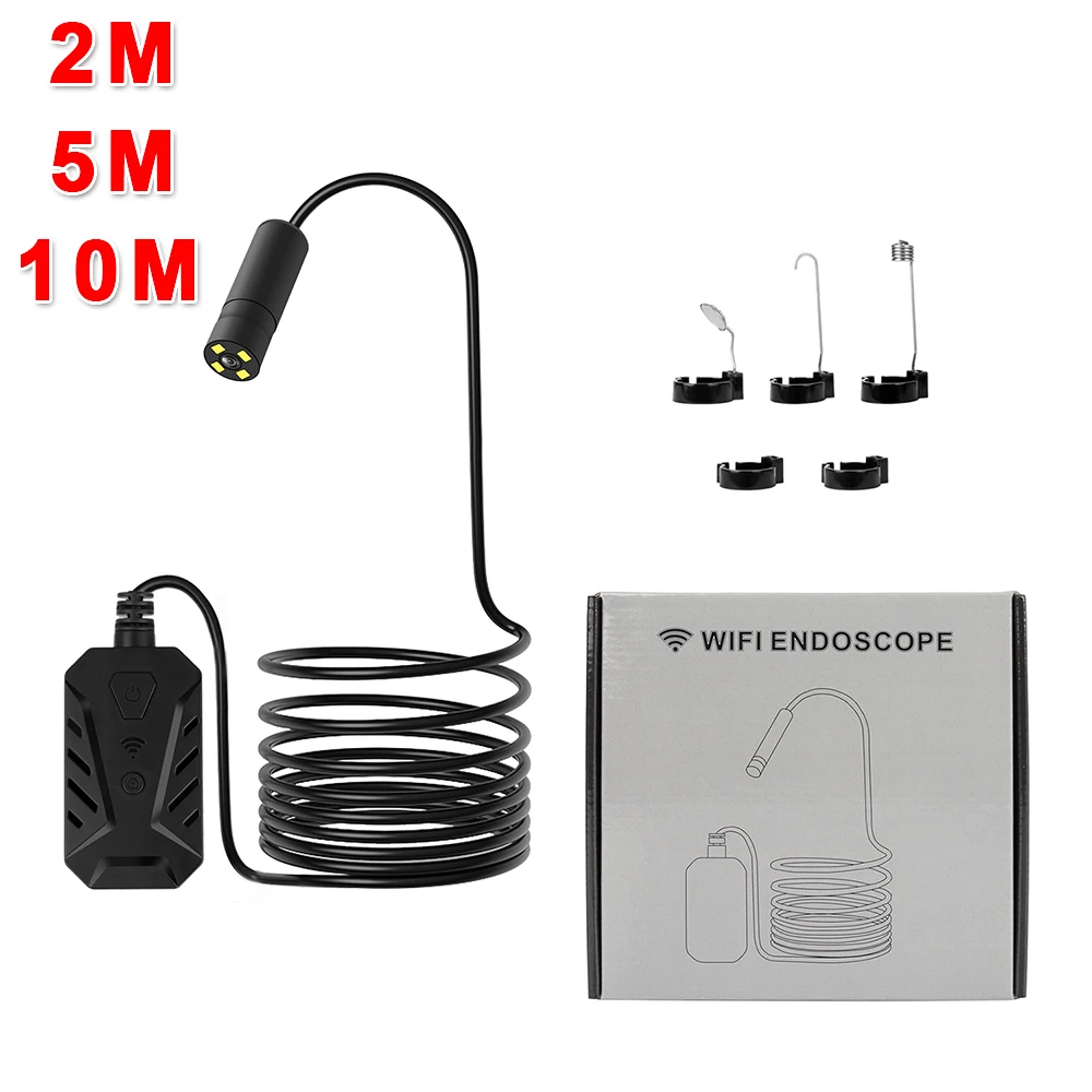 Лидер продаж F230 4-LEDs Регулируемый прямое подключение Wi-Fi HD 500w Камера эндоскопе 2/5/10M Фирменная Новинка и высокое качество