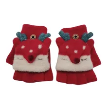 Детские зимние перчатки, детские перчатки для мальчиков и девочек 3-8 лет, теплые детские варежки с рисунком животных для мальчиков, вязаные перчатки XT