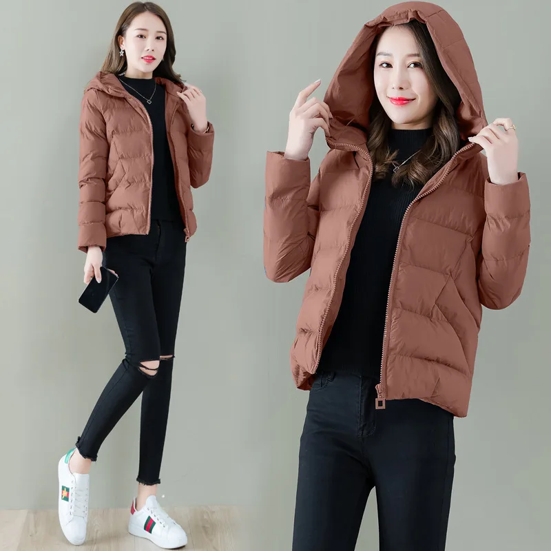 

Short Cotton-padded Clothes Women's 2018 Winter New Style WOMEN'S Dress Large Size down Jacket Cotton-padded Clothes Popular Coa