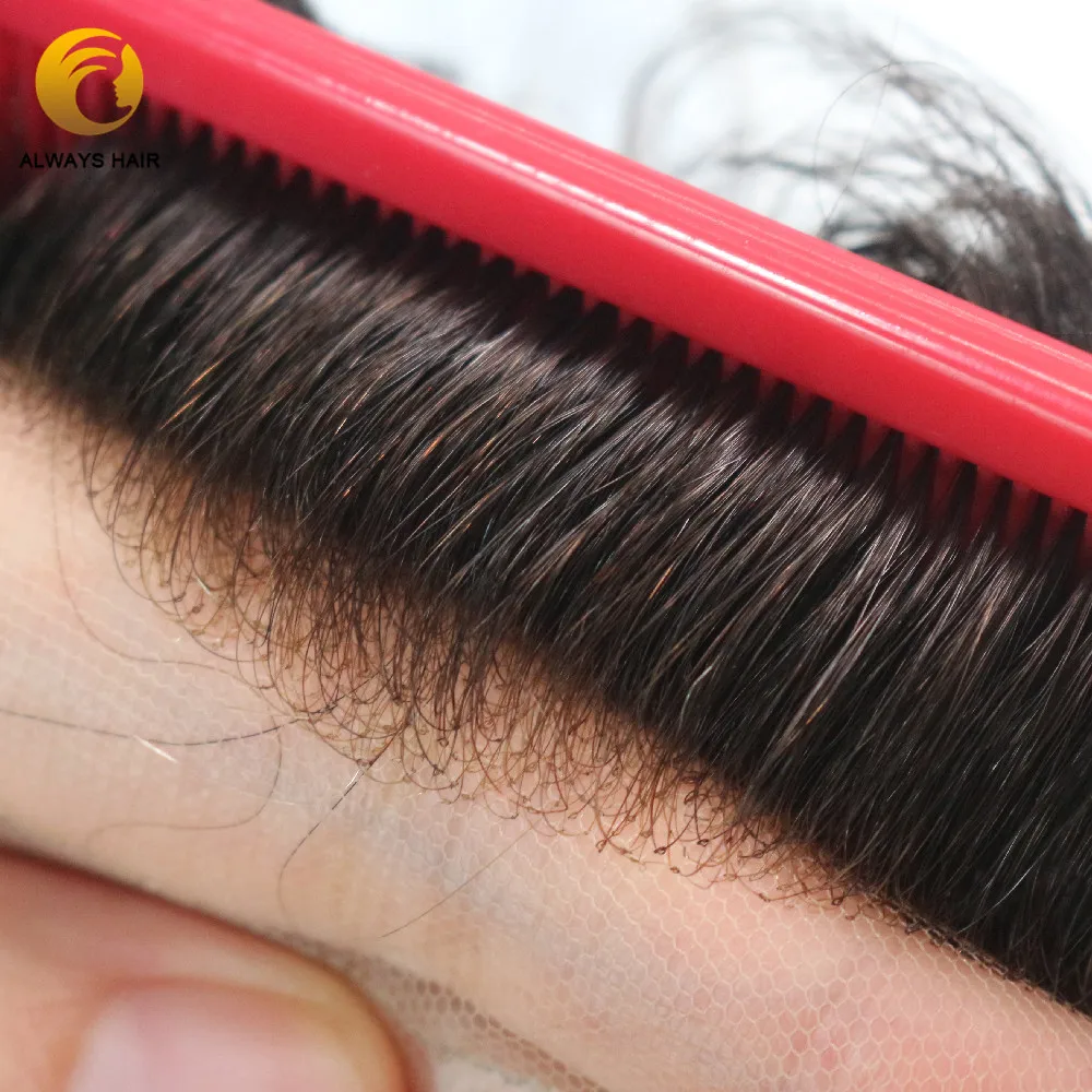 6 дюймов индийские человеческие волосы тонкие швейцарский шнурок волосы парика-накладка невидимая линия волос 90 фильтр плотности 8x10 текстура парика 30 мм заколки для волос система Для мужчин