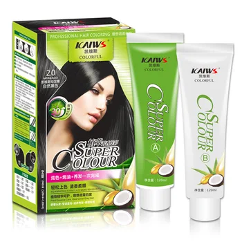 

120ml*2 Color Quickly Ammonia Free Plant Hair Dye 99% Coverage Long Lasting Hair Dye Cream Natural Organic Hair Dye