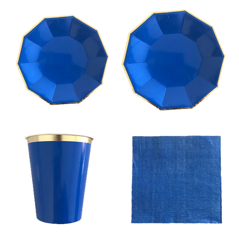 Набор одноразовой посуды из золотой фольги 40 шт./компл. | Дом и сад