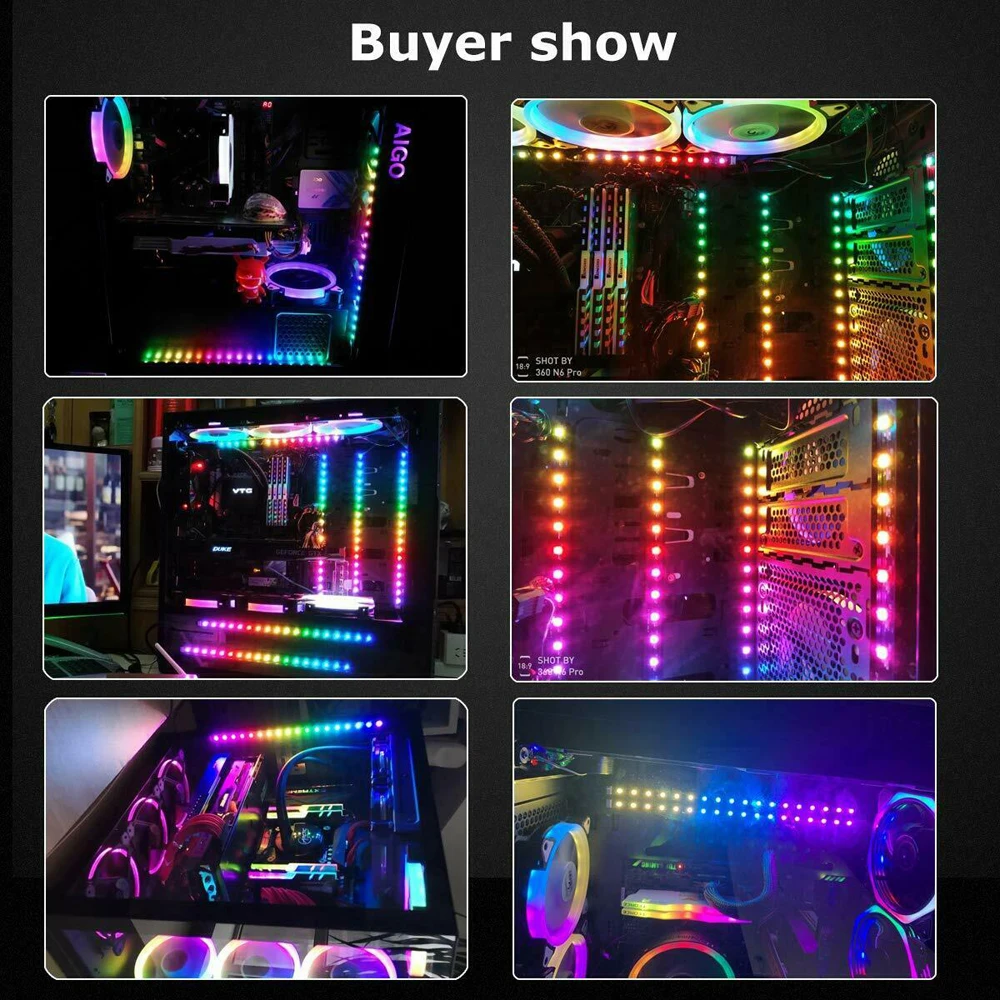 RGB светодиодная полоса управления материнской платой ПК чехол для компьютера
