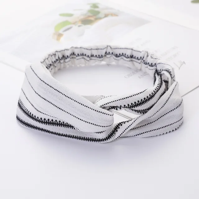 Women Cross Solid color Hair Bands Girls Print Flower Headbands Fashion Turban Make up Hair Accessories FD127 JC2