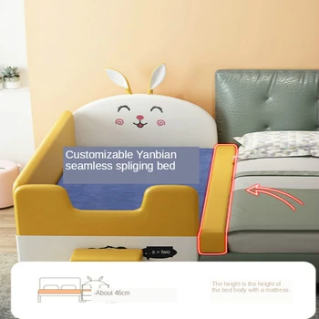 

Girl's princess bed, single bed, bed, expand the splicing bed, baby bed next to the big bed.