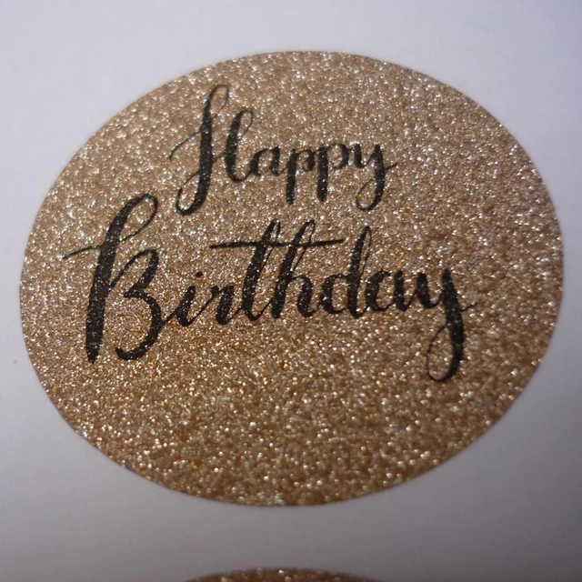 Round Sticker  Happy Birthday