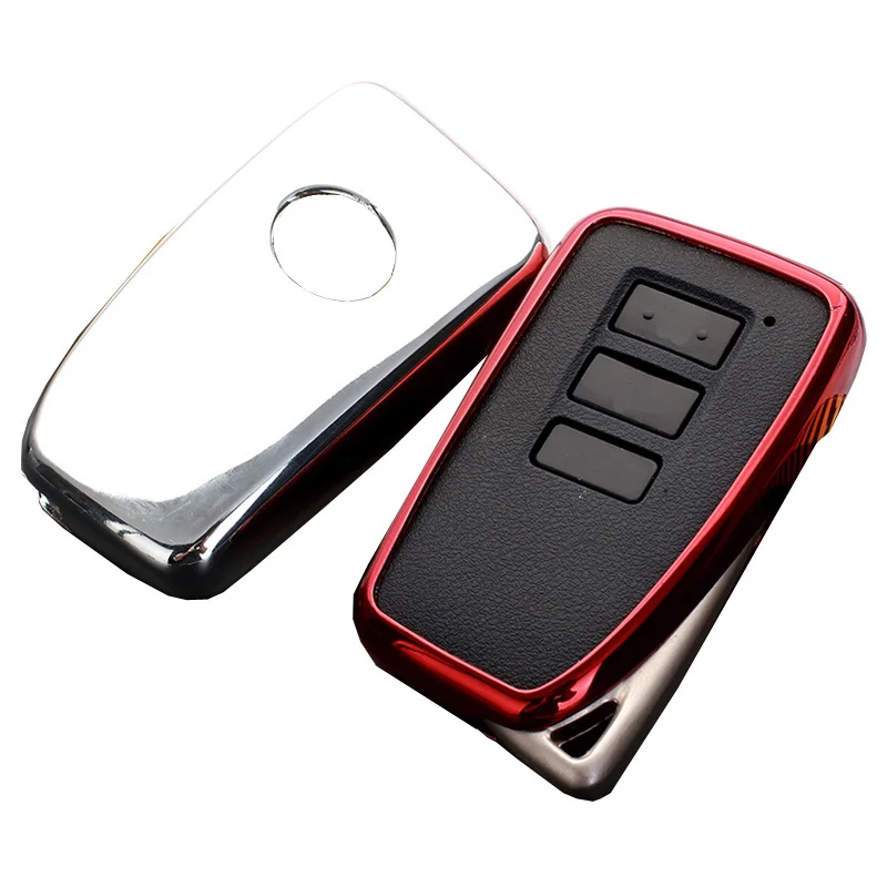 Чехол для смарт-ключа LEXUS без ключа модели SMART FOB- 2013 и выше серебристый