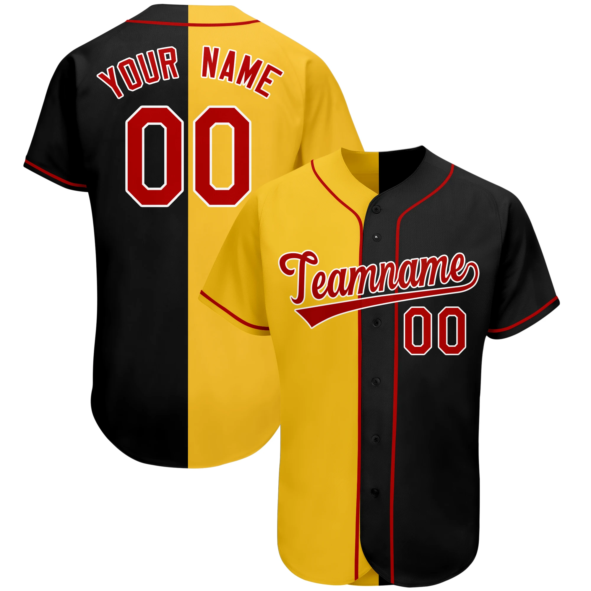 Customize Baseball Jersey Printed Your Name/Number Active Training Any Color Softball Uniform for Adults/Kids outdoors Big size