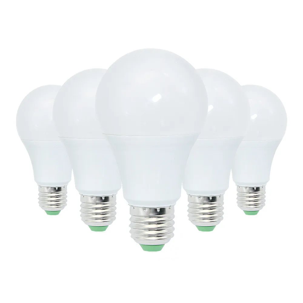 5Pcs 12V Energy Saving LED E27 Globe Bulb Light 3W 6W 9W 12W 15W Super Bright Lamparas Home Lighting Cold White |