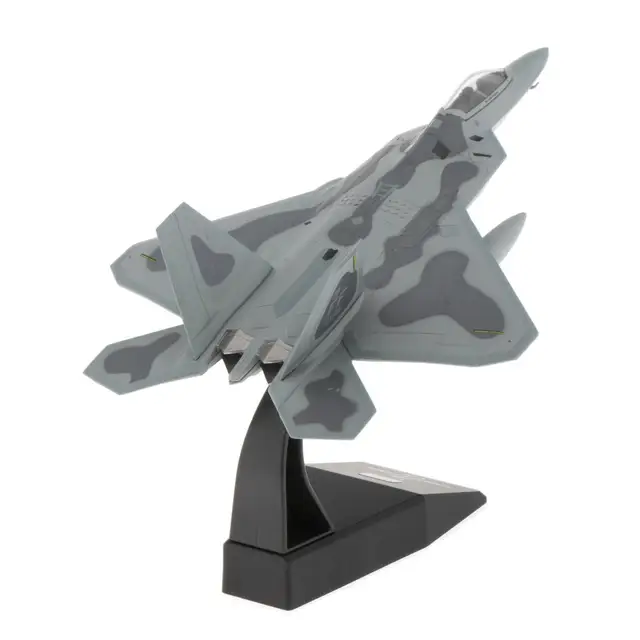 1:100 Scale American F-22 Fighter Raptor Airplane Model Aircraft Model Toy Kid Gift 3