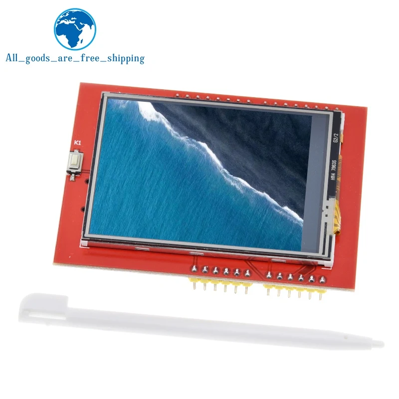 

LCD module TFT 2.4 inch TFT LCD screen for Arduino UNO R3 Board and support mega 2560 with Touch pen ,UNO R3