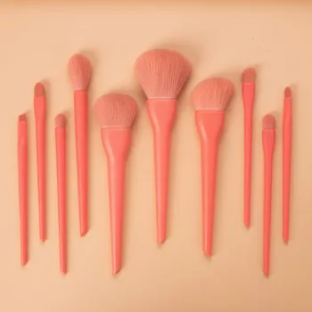 

10PCS Foundation Cosmetic Eyebrow Eyeshadow Brush Makeup Brush Sets Tools Multifunctional Cosmetic Brush Make Up Tools