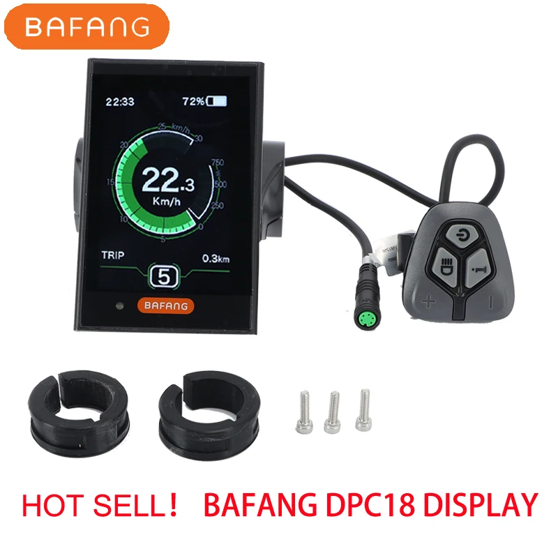BAFANG DP C18 Display BAFANG 36V/48V BBS01B BBS02B BBSHD Mid drive Motor  LCD Display for Electric Bike 5 Pin Female|Electric Bicycle Accessories| -  AliExpress