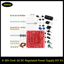 Fuente de alimentación regulada de CC, Kit DIY para protección de límite de corriente continua ajustable en cortocircuitos de laboratorio, 0-30V, 2mA-3A