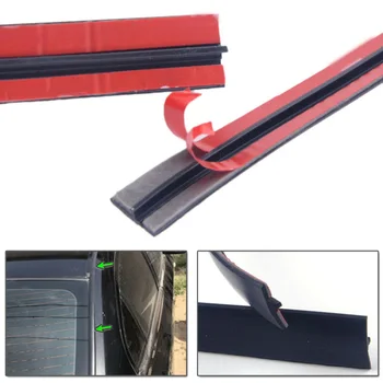 

Black Rubber Seal Strip Soundproof Replacement Front Universal 3Meter*1.5cm