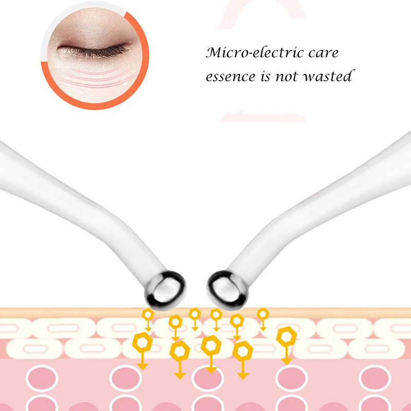 2 в 1 батарея Электрический массажер для глаз антивозрастной против морщин рельеф глаз микро-ток отрицательных ионов импорт массаж прибор для ухода за глазами