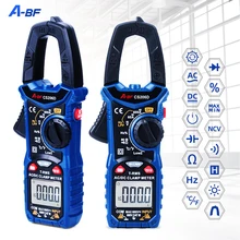 A-BF cs206b/cs206d digital clamp meter multímetro faixa automática tensão atual temp capacitor testertrue rms ac/dc max/min ncv