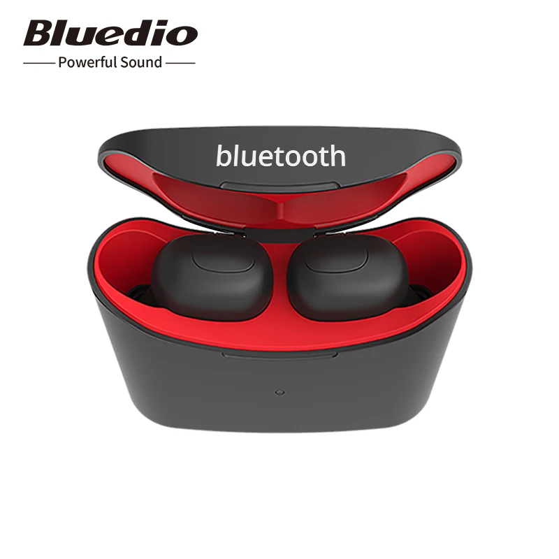 Bluetooth наушники Bluedio T elf TWS 5 0 Спортивная гарнитура беспроводные с зарядной