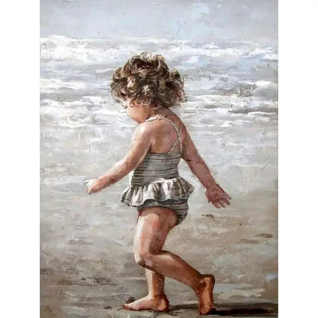 GATYZTORY DIY Painting By Numbers Girl in White Figure Picture HandPainted Oil Painting Acrylic Painting Unique Gift Home Decora 9912787