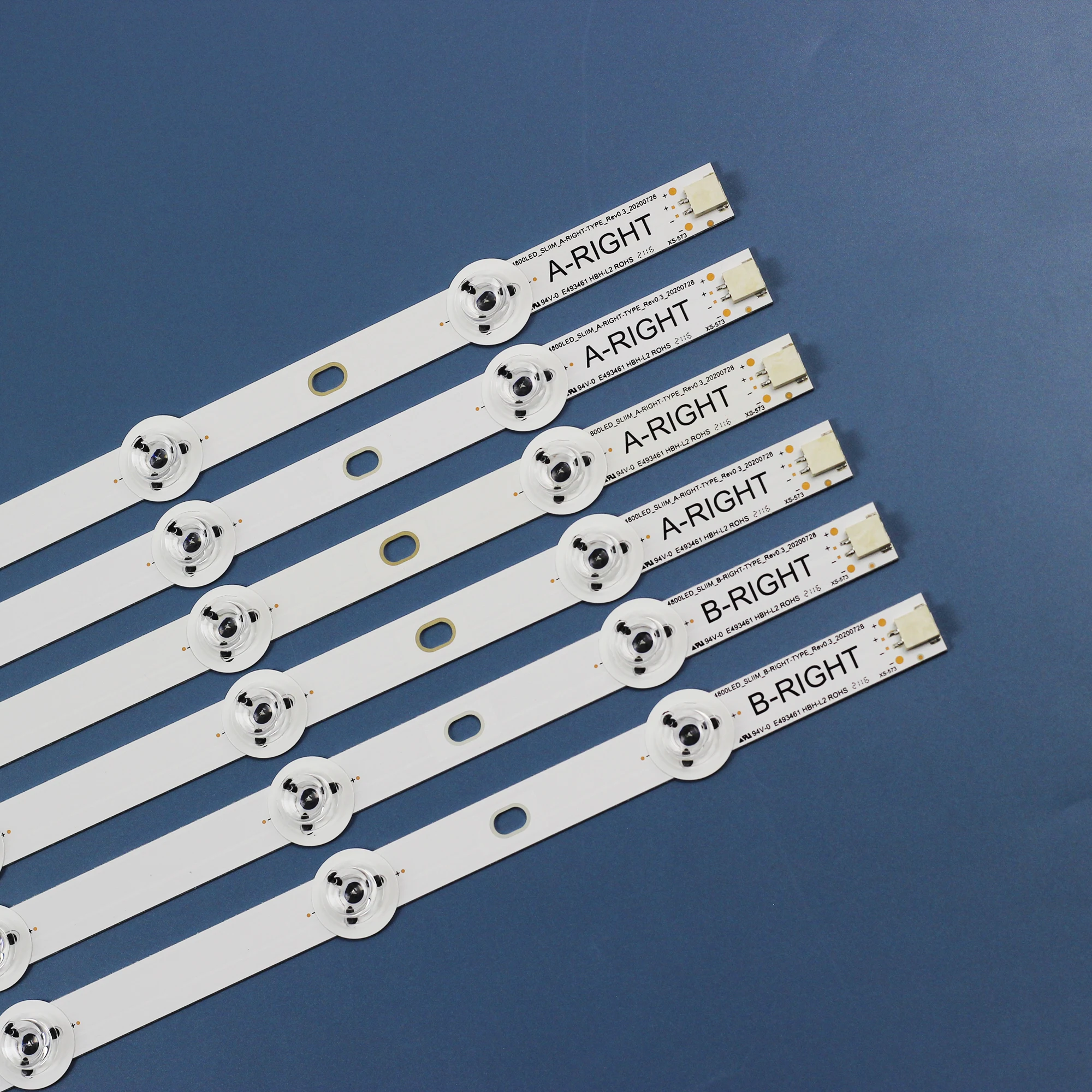 Led Backlight Strip 480dled _ Slim para Panasonic Tx48cx350b Tx-48cx400e Tx-48cx400b 48s3653db 48u7653db Ves480qnss2d-u01 12 Pcs - Imagem 6
