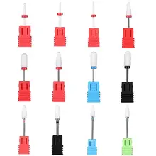 Прочный маникюра и педикюра, фрезер Шлифовальная головка Керамика головы и Нержавеющая сталь удалитель грубой кожи для электирическая машинка для полировки ногтей, устойчивый к высоким температурам