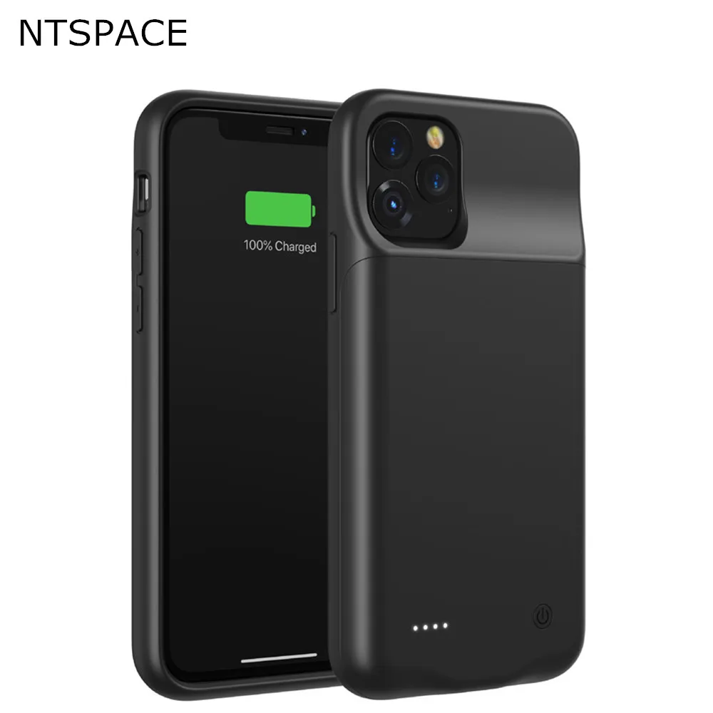 

Power Bank Case For iPhone 11 Pro Max Battery Cases Soft TPU Silicone External Charging Cover For iPhone 11 Pro Powerbank Case