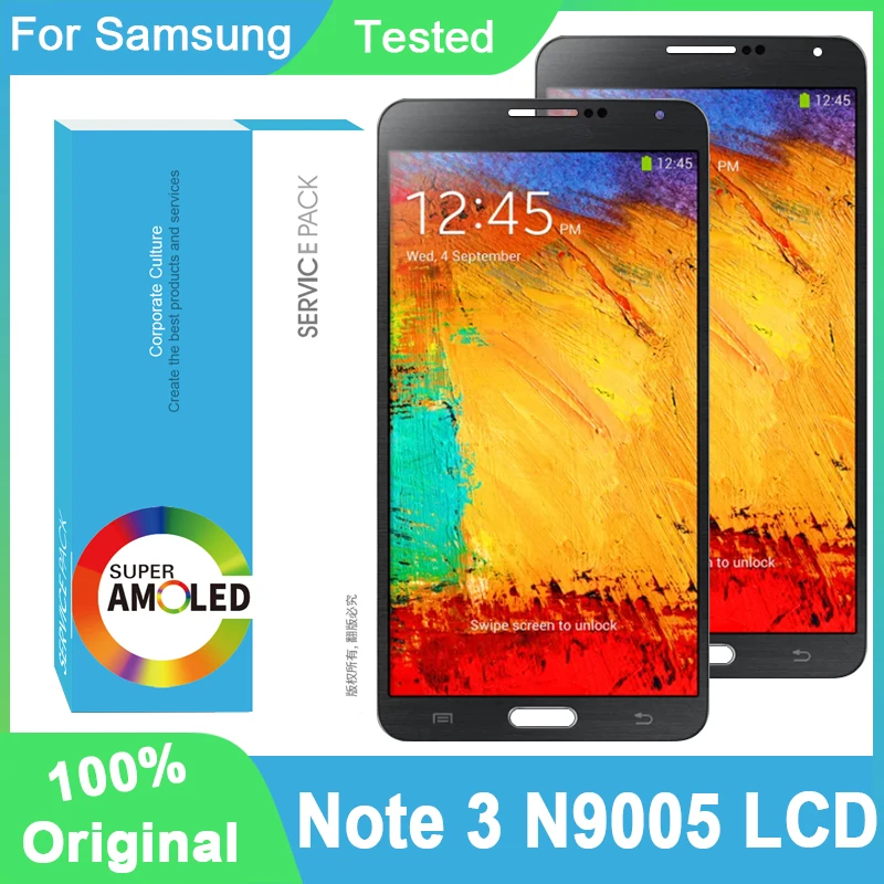 100% Original 5.7&quot Super AMOLED Display For SAMSUNG Galaxy Note 3 N9005 Full LCD Touch Screen Repair Parts | Мобильные телефоны