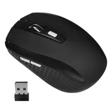 Portable 2.4GHz Wireless Optical Mouse 6 Buttons USB Receiver 2000 DPI Mice for Laptop Notebook PC(without batteries