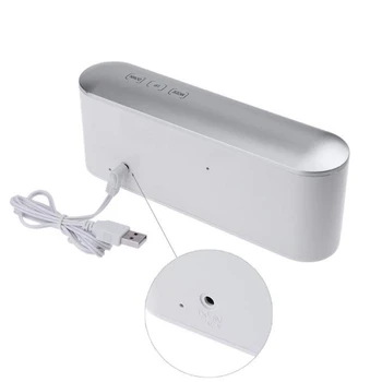 

New Digital Desktop Table Clock White Alarm Clock Electronic Clock with LED Temperature Display for Sleeping