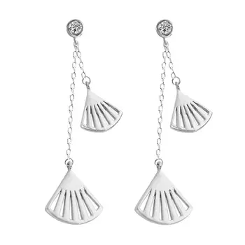 

Fringed Shell Long Earrings S925 Needle Pendant Earrings Girls Jewerly Gift