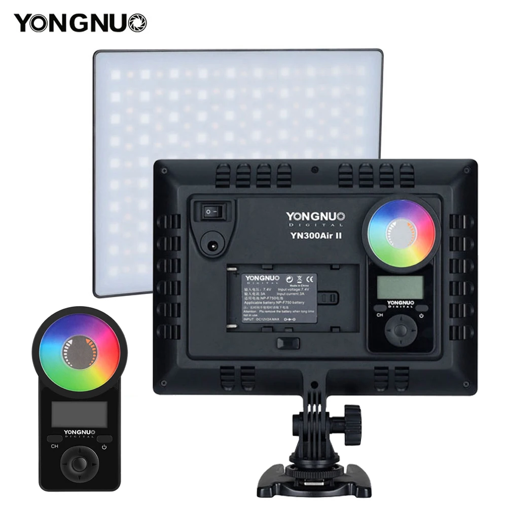 Светодиодная лампа для видеосъемки Yongnuo YN300Air II цветная (RGB) светильник Панель 3200K