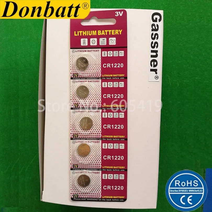 Cr1220 3v Lthium Coin Cell Battery Dl1220 Car Van Key Fob Button Cells