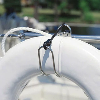 

Kayak Swimming Ring Stainless Steel Lifebuoy Holder Marine Horseshoe Bracket Rowing Boat Canoe Yacht Dinghy Durable Portable