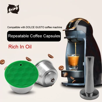 

Compatible with dolce nescafe coffee capsule stainless steel repeated cycle shell hardware filter milk foam nescafe gusto capsul