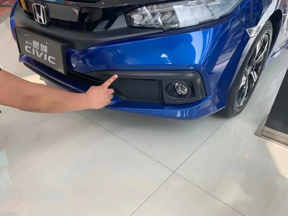 JINGHANG ABS Хромированная передняя противотуманная фара Накладка для Honda Civic