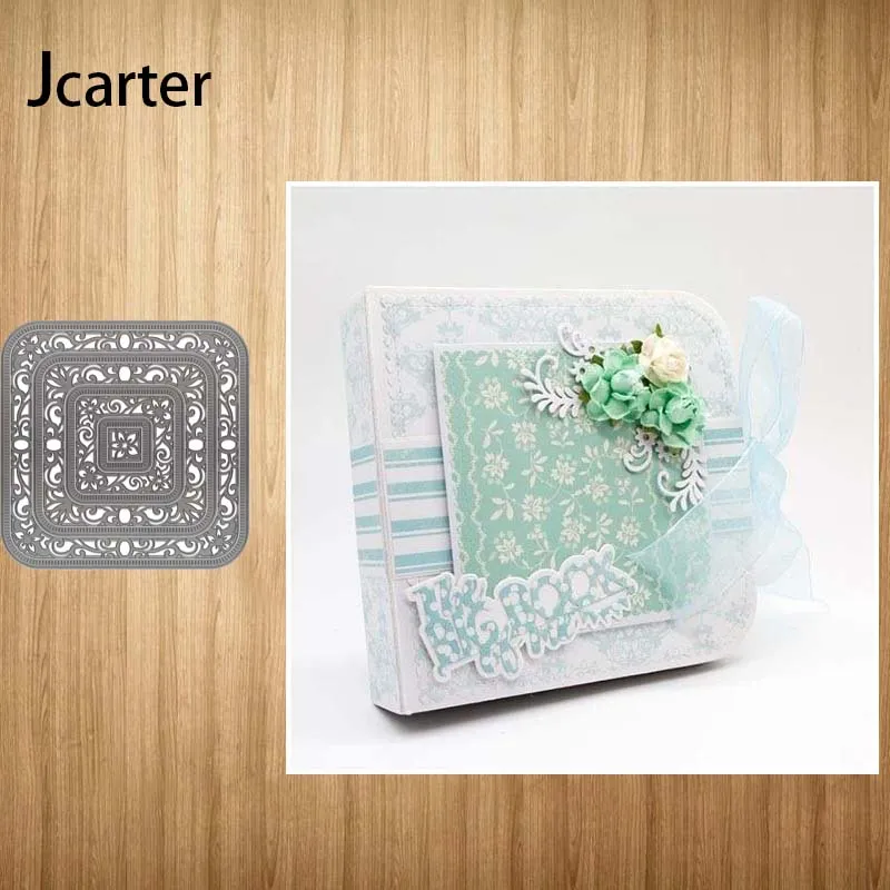 

Multiple Square Hollow Pattern Metal Cutting Dies Scrapbooking Craft Stencil Handmade Tools Make Album Mould Mold Decor Template