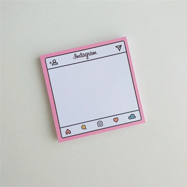 50 Sheets Korean Pink Dialog Box Memo Pad Simple Journal Decoration Base Material Paper Planner School Supplies Stationery 1Pc 50 sheets A