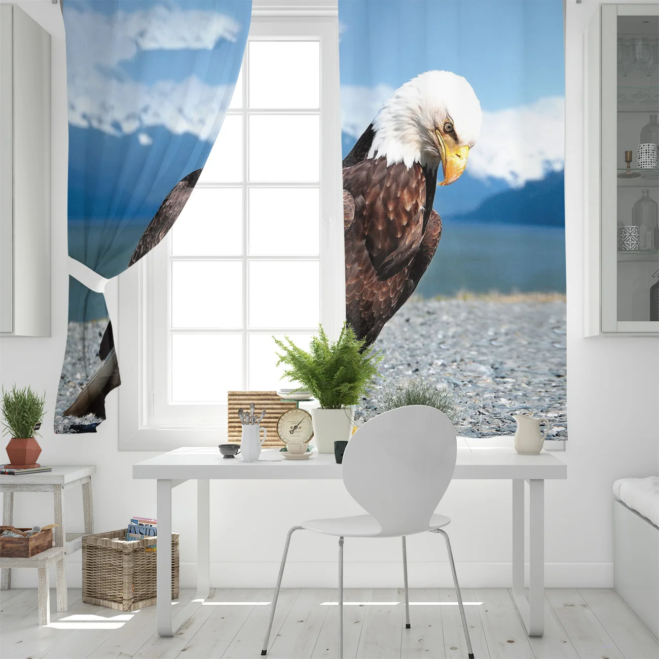 Wild Eagle, оконные шторы, занавески для гостиной, декоративные предметы для гостиной
