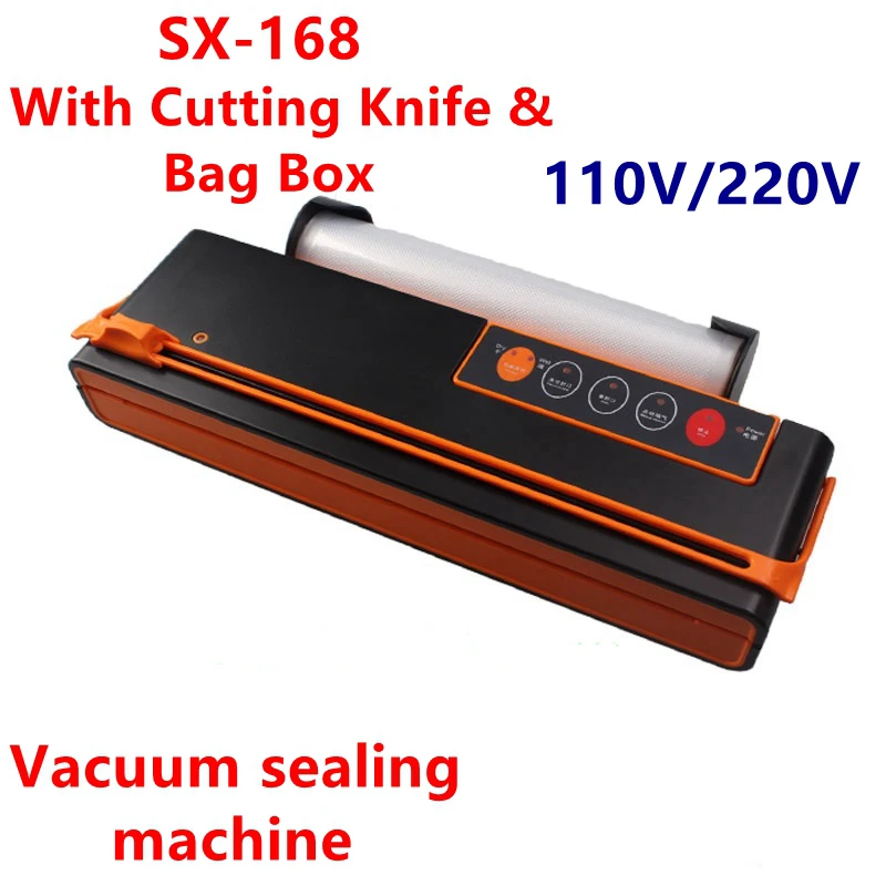 Новый мини автоматический SX-168 вакуумный упаковщик упаковочная машина для дома