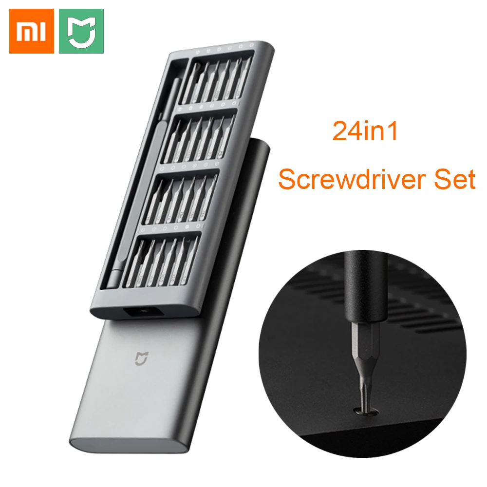 

Xiaomi Mijia Screwdriver Set 24in1 Precision Magnetic Bits Portable Aluminum Alloy Case Daily Use Screw Drivers Home Repair Tool