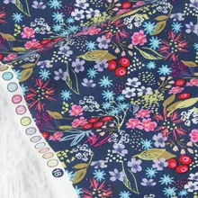 Половина ярда простой хлопок ткань с маленьким цветочным принтом ручной работы DIY одежды платье детская одежда хлопок CR-268