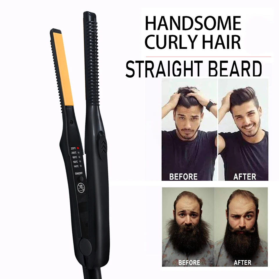 Выпрямитель для волос 2 в 1 Электрический утюжок завивки многофункциональный