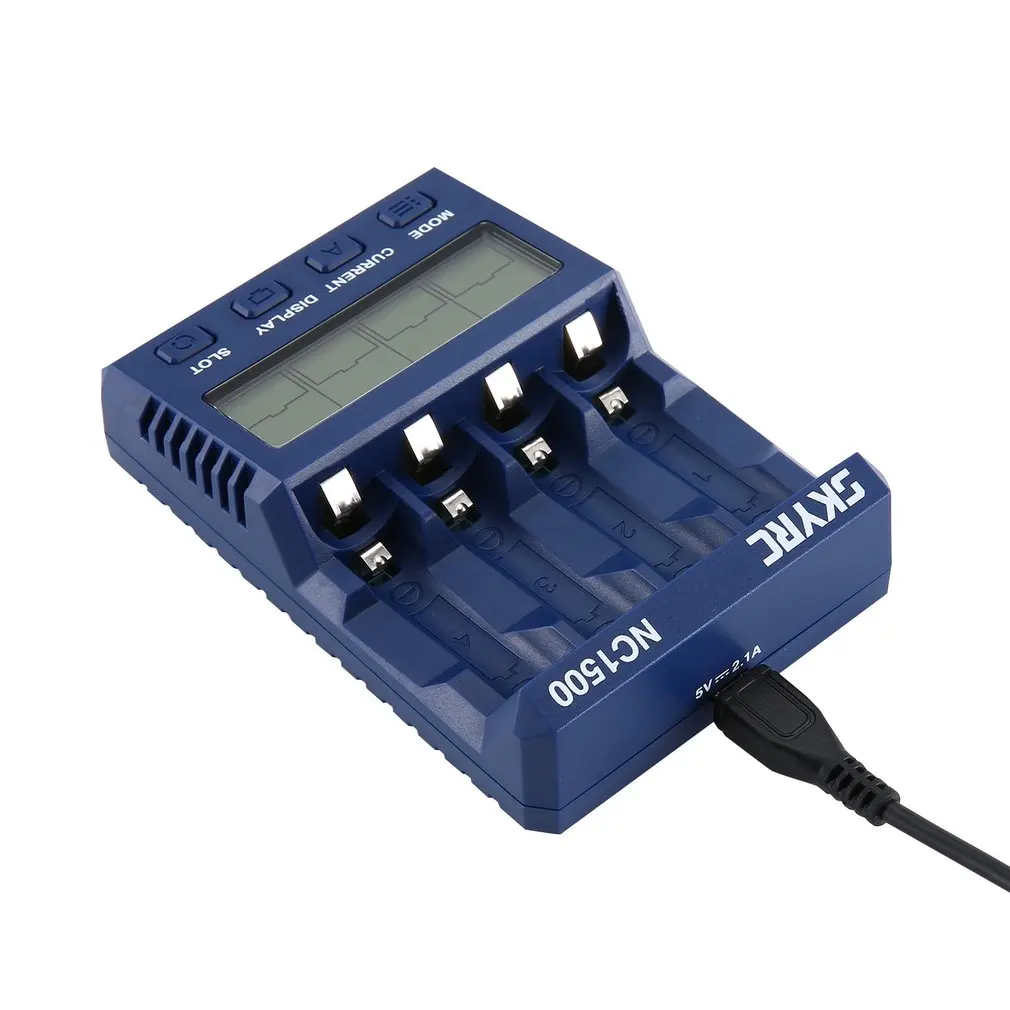 SKYRC NC1500 зарядное устройство AA/AAA NiMH батарейка измеритель уровня заряда профессиональные батареи зарядное устройство СОП зарядное устройство 4 слота для батареи